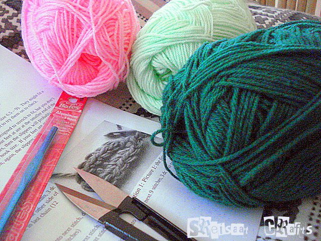 Materials for making Mary Jane slipperrs